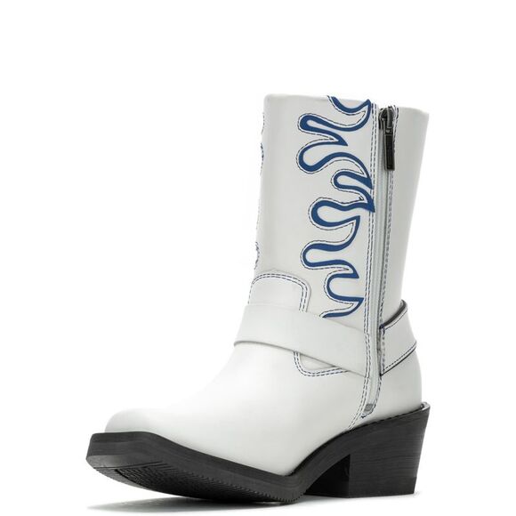 Harley-Davidson Womens Korsen Flame White Boots (NWT) - Picture 5 of 7
